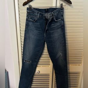 high waisted skinny jeans, used in good condition